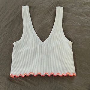 Crop athletic top tank shirt sexy summer bralette bra sleep cami seamless